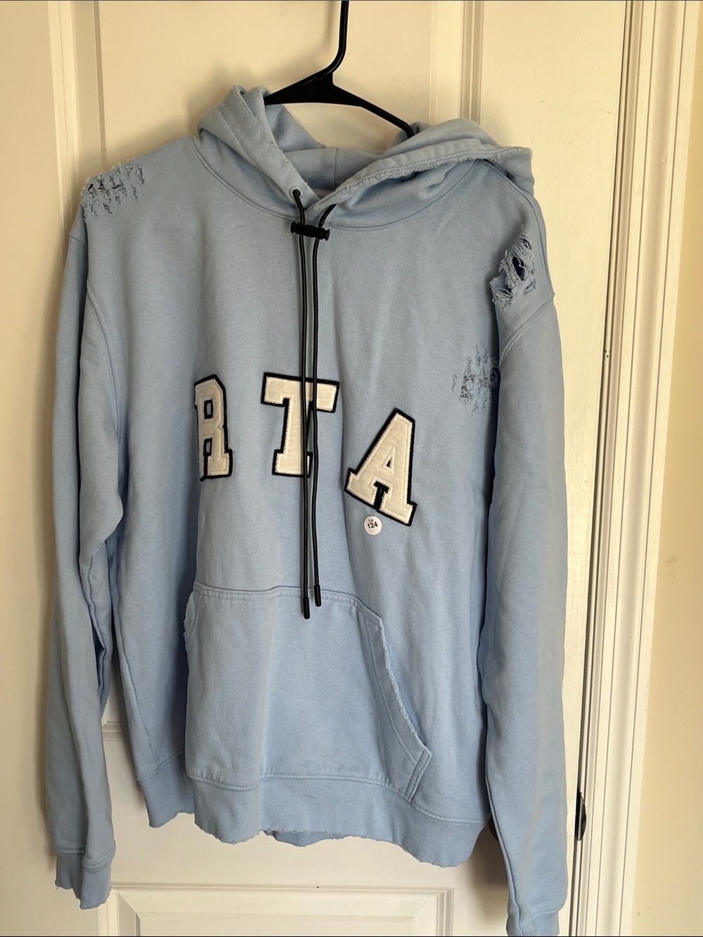 RTA Sample Distress Hoodie Brand New